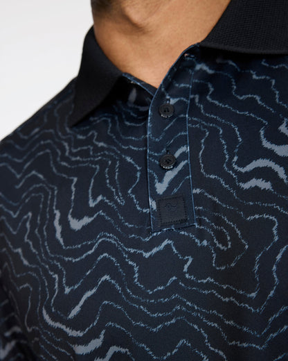Bad Birdie Ridge Performance Polo - Wave Runner - Black