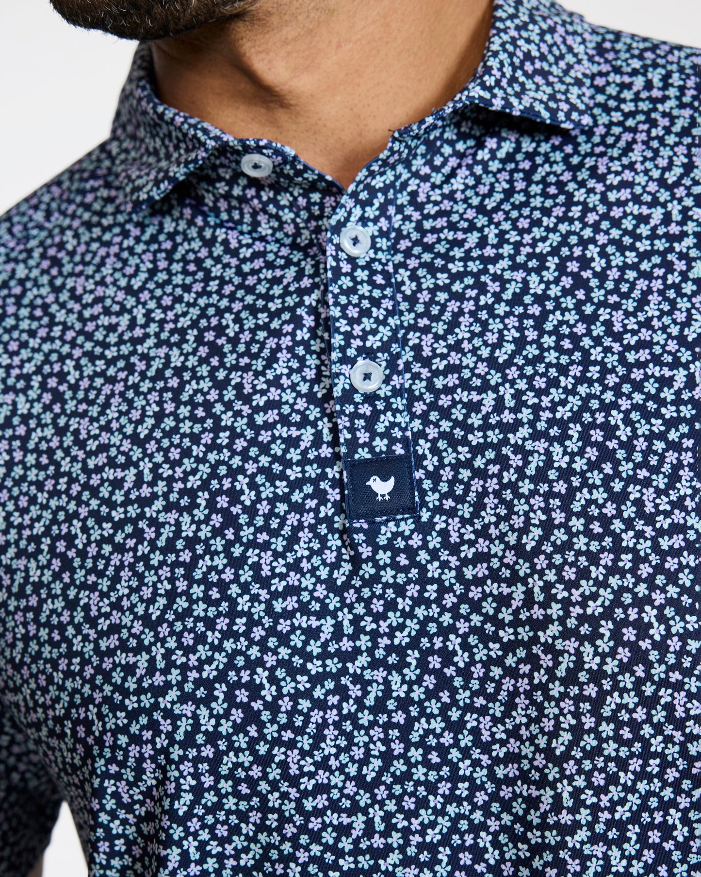 Bad Birdie Ditsy Down Polo - Bad Birdie