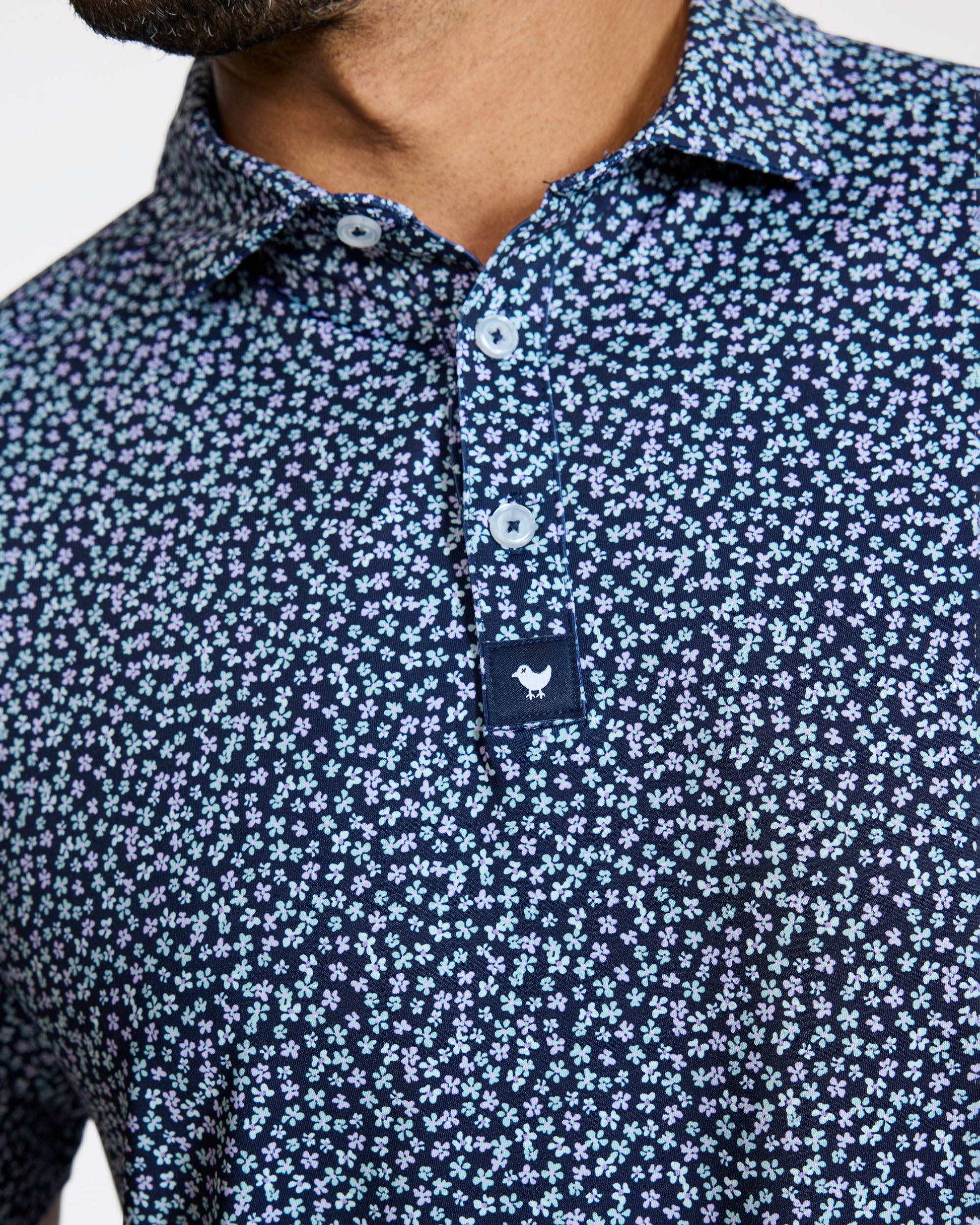 Bad Birdie Ditsy Down Polo - Bad Birdie
