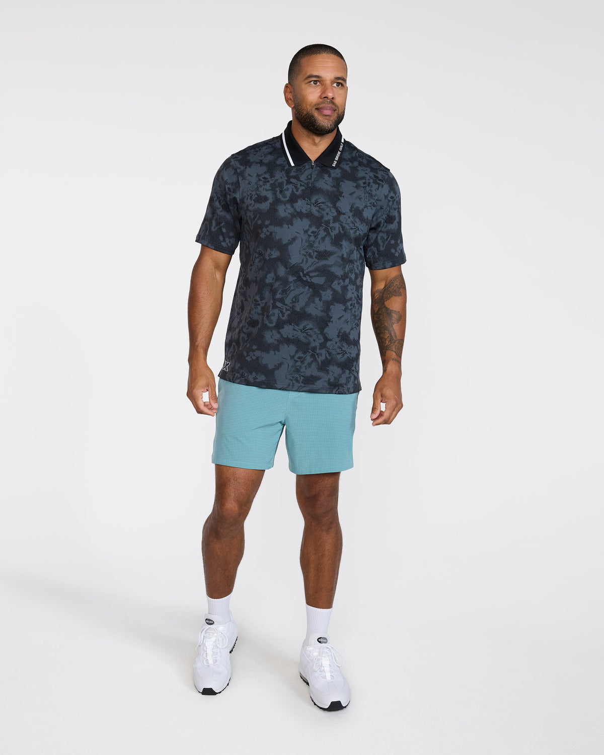 Bad Birdie Prodigy Jacquard Polo - Black
