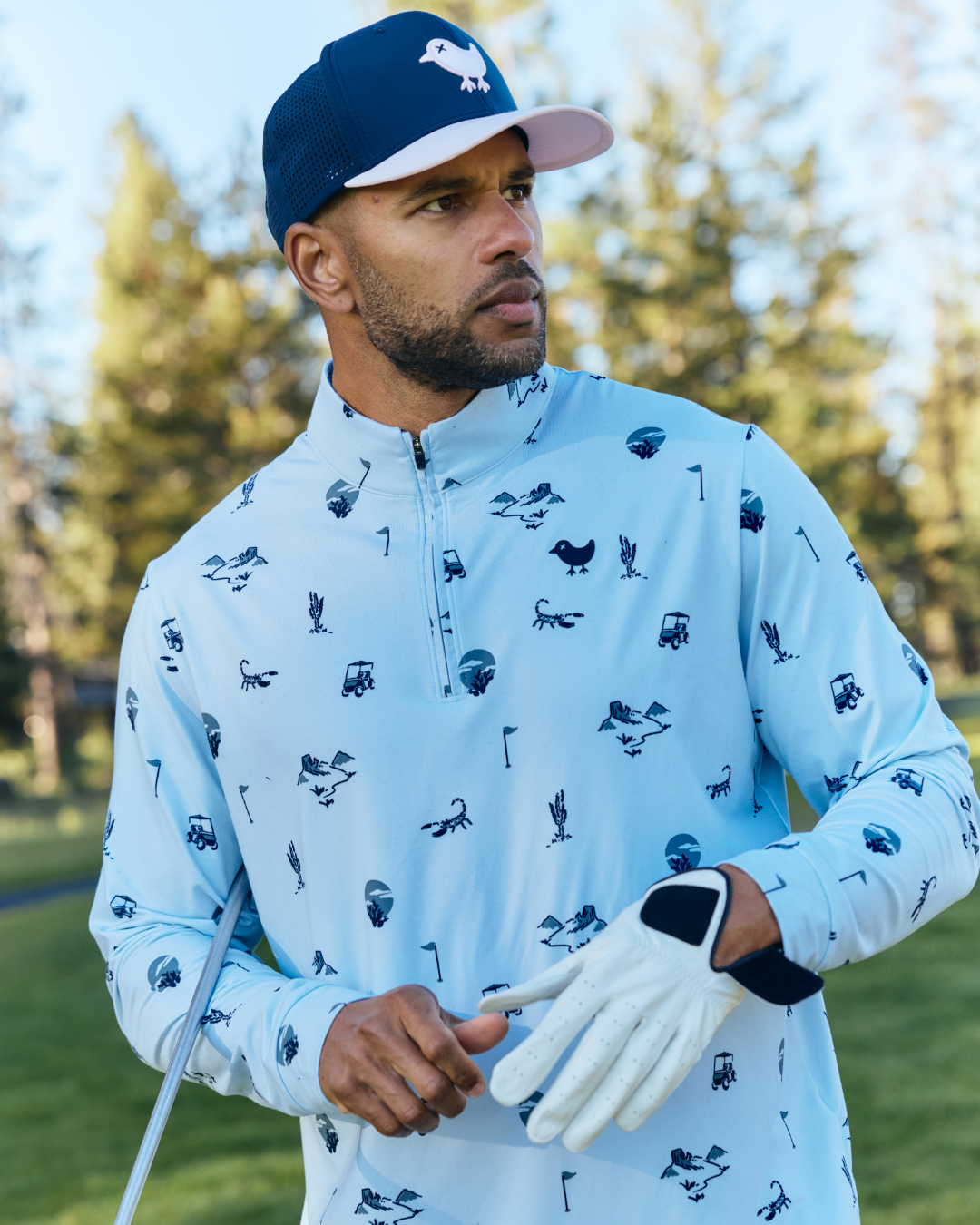 Bad Birdie Velocity Quarterzip - Desert Baddies