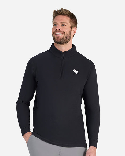 Bad Birdie Black Quarterzip - Bad Birdie