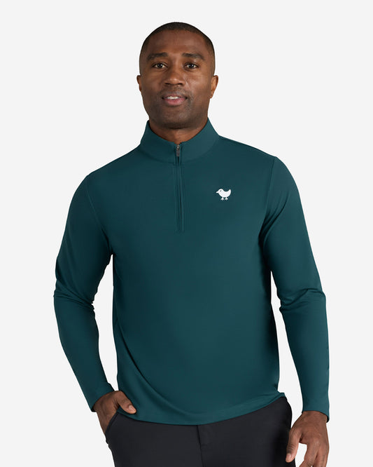 Bad Birdie Men's Velocity Quarterzip - Pine