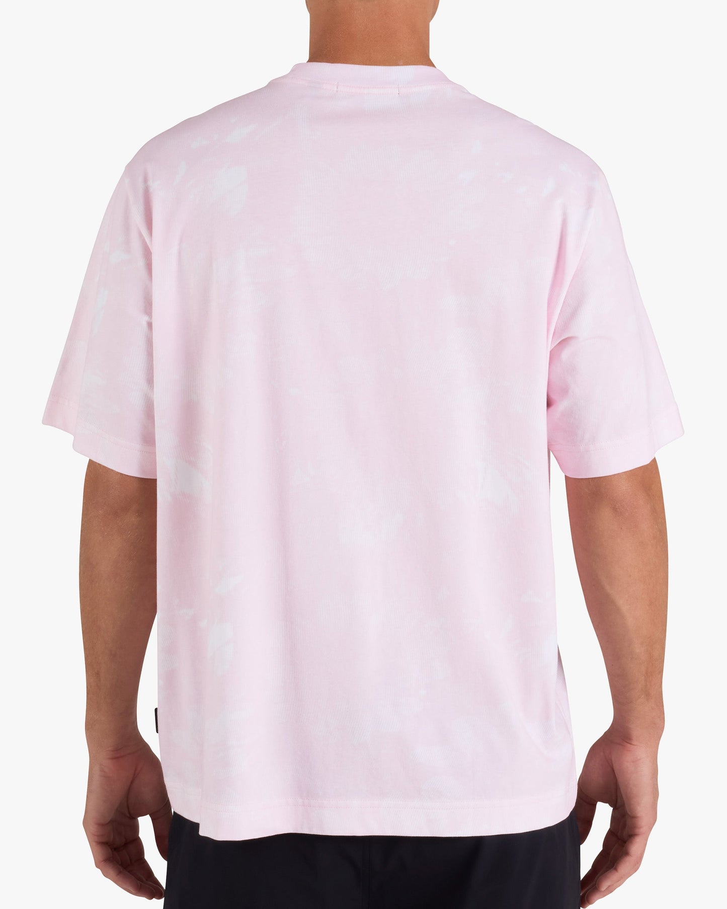 Bad Birdie Men's Varsity Bad Graphic Tee - Pointed Flowers - Frosty Petal