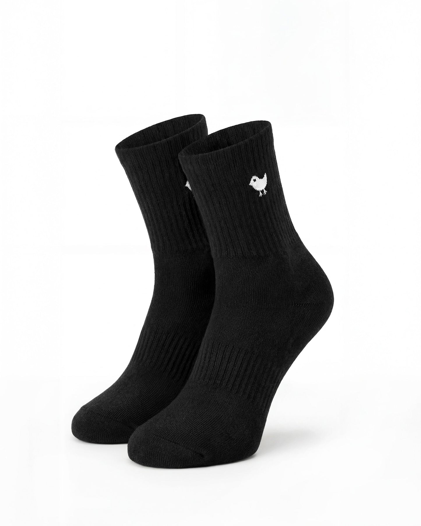 Bad Birdie Birdie Quarter Sock - Black
