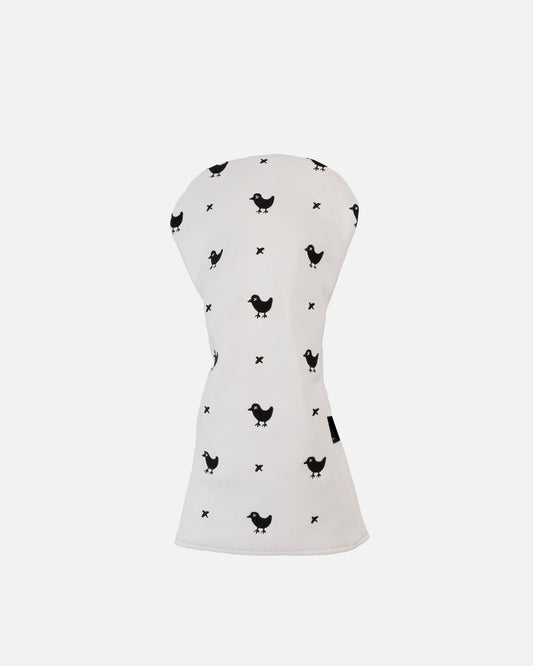 Bad Birdie White Driver Headcover - Bad Birdie