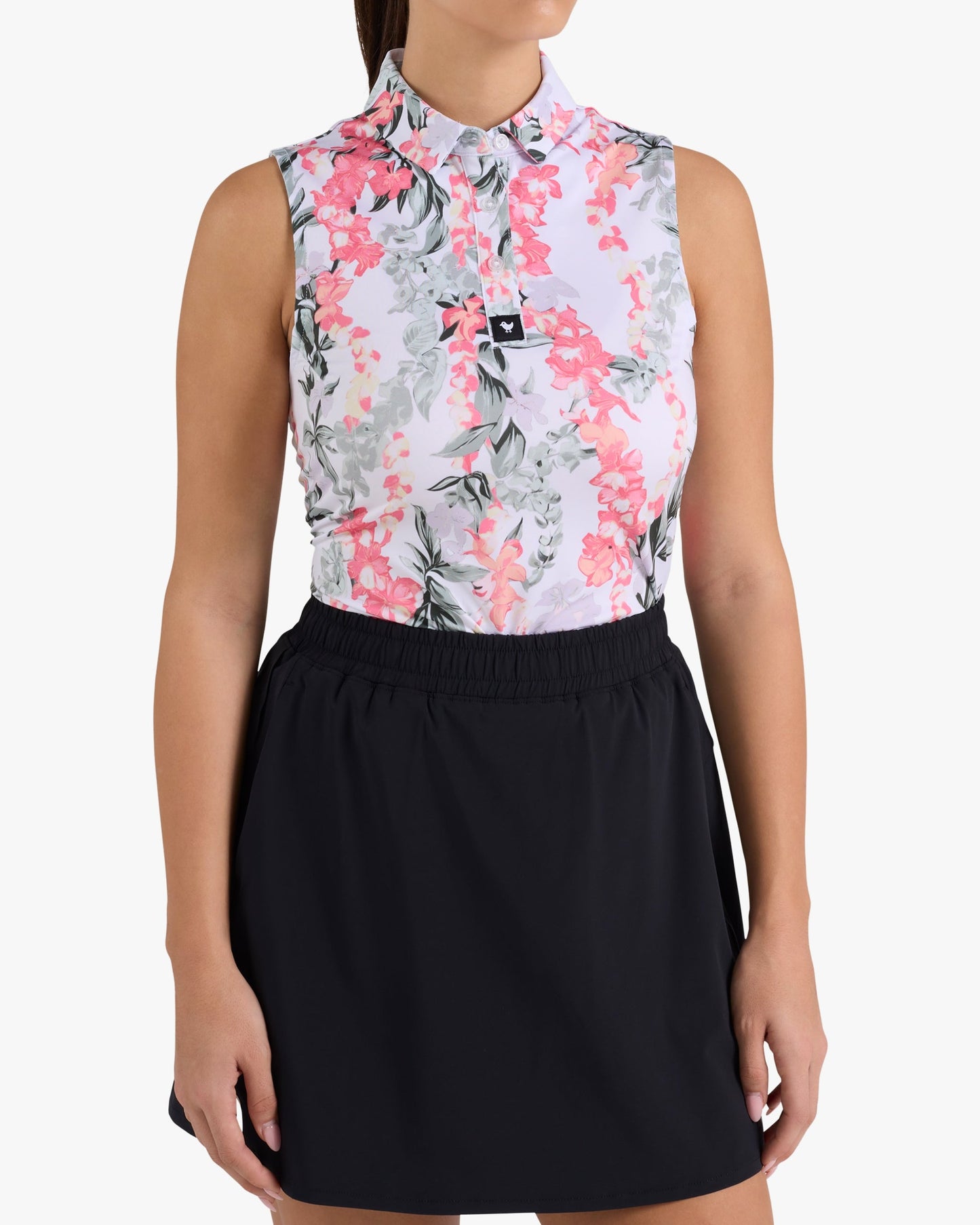 Bad Birdie Lei'd - Brilliant White Sleeveless