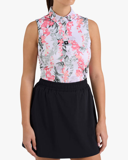 Bad Birdie Lei'd - Brilliant White Sleeveless