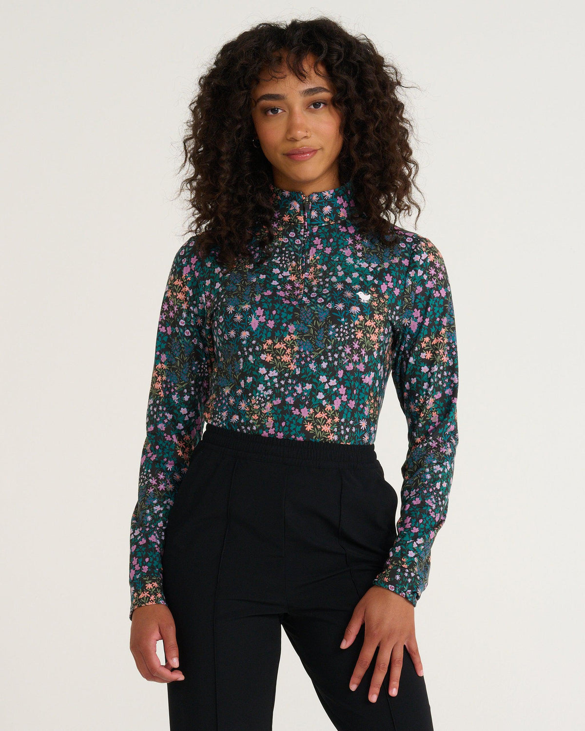 Bad Birdie Women's Quarterzip - Super Duper Bloom