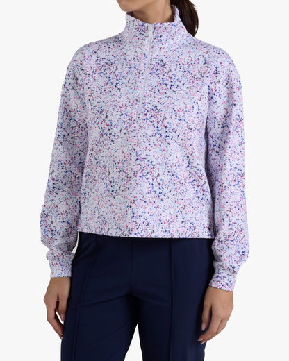 Bad Birdie At Ease Quarterzip - Paint Splatter 3