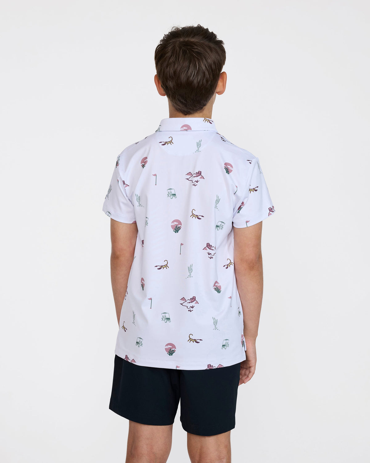 Bad Birdie Youth Polo - Desert Baddies - Brilliant White