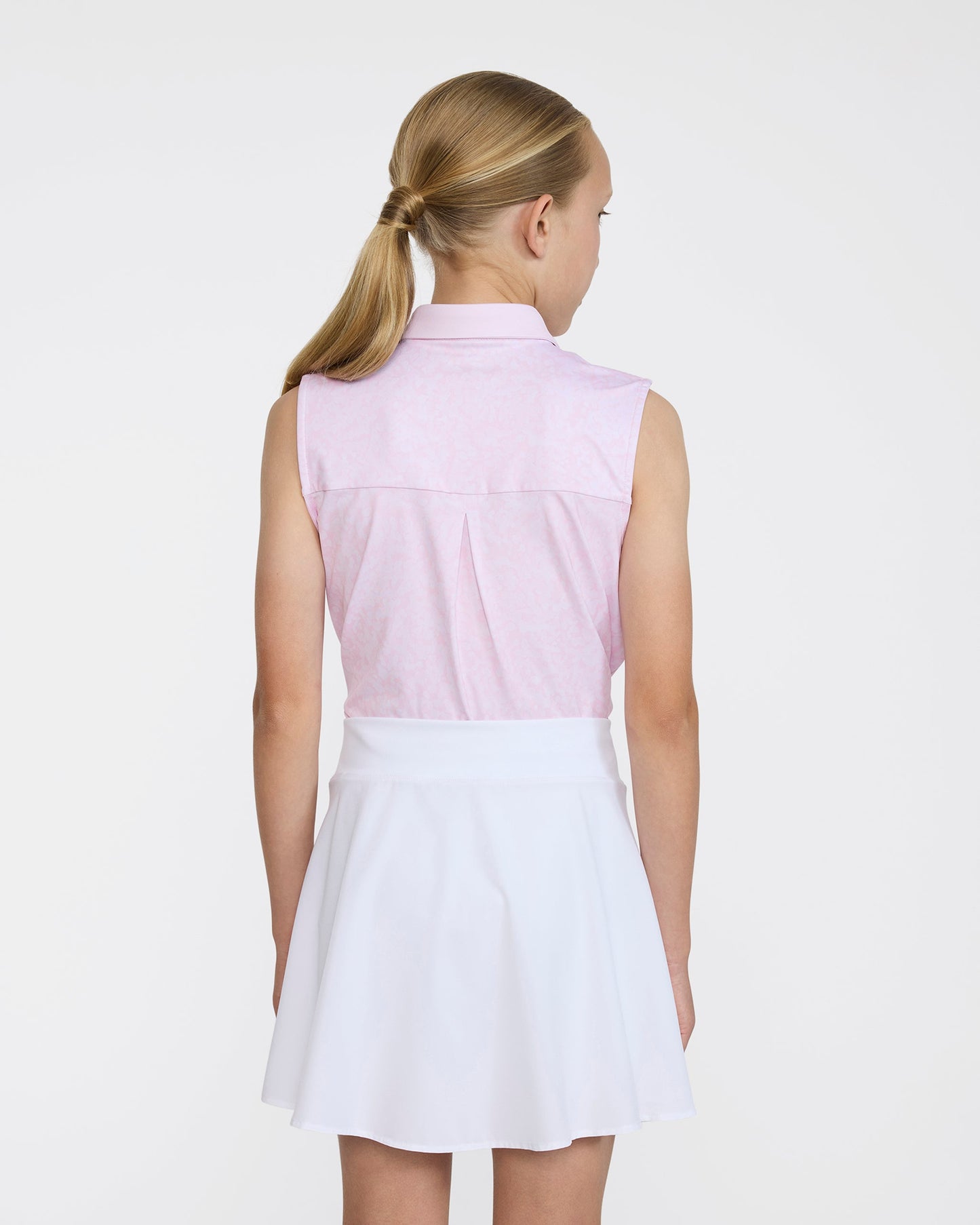 Bad Birdie Youth Polo - Salt Shaker - Pink Sleeveless
