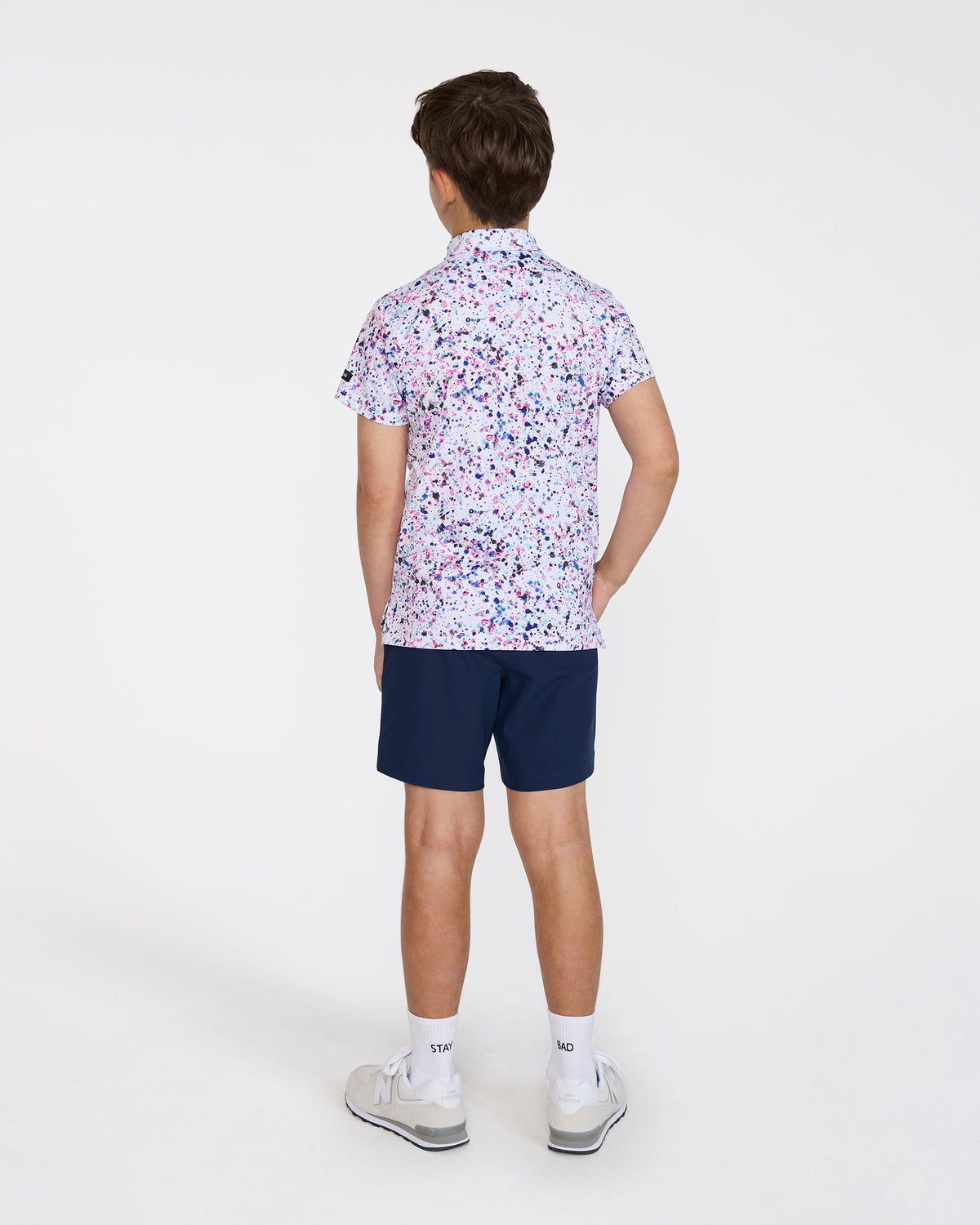 Bad Birdie Paint Splatter 3 Youth Polo - Bad Birdie