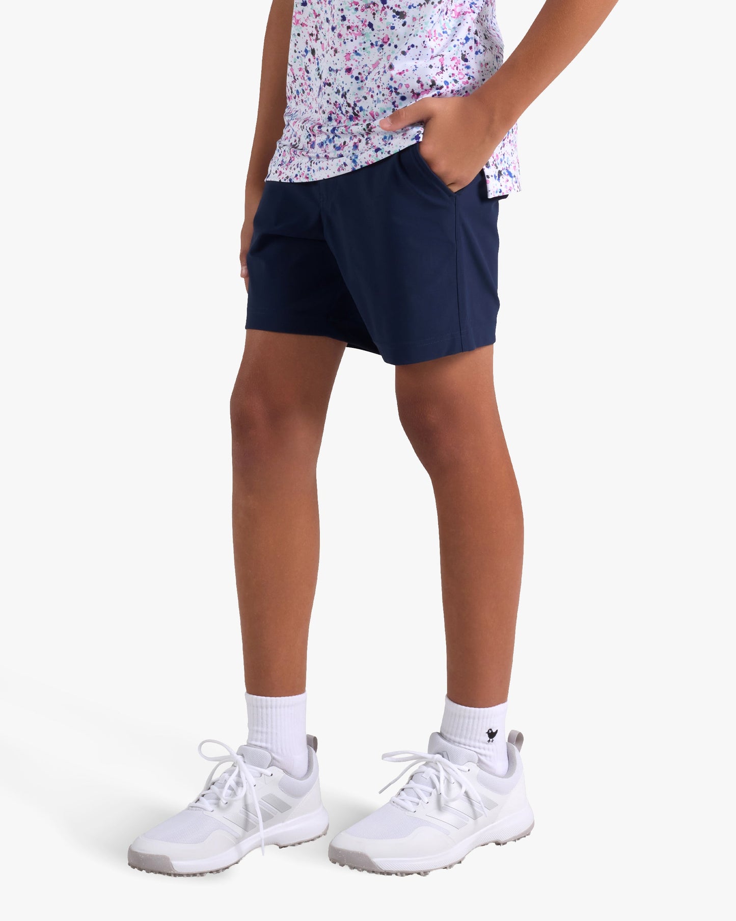 Bad Birdie Youth Golf Short - Dark Navy