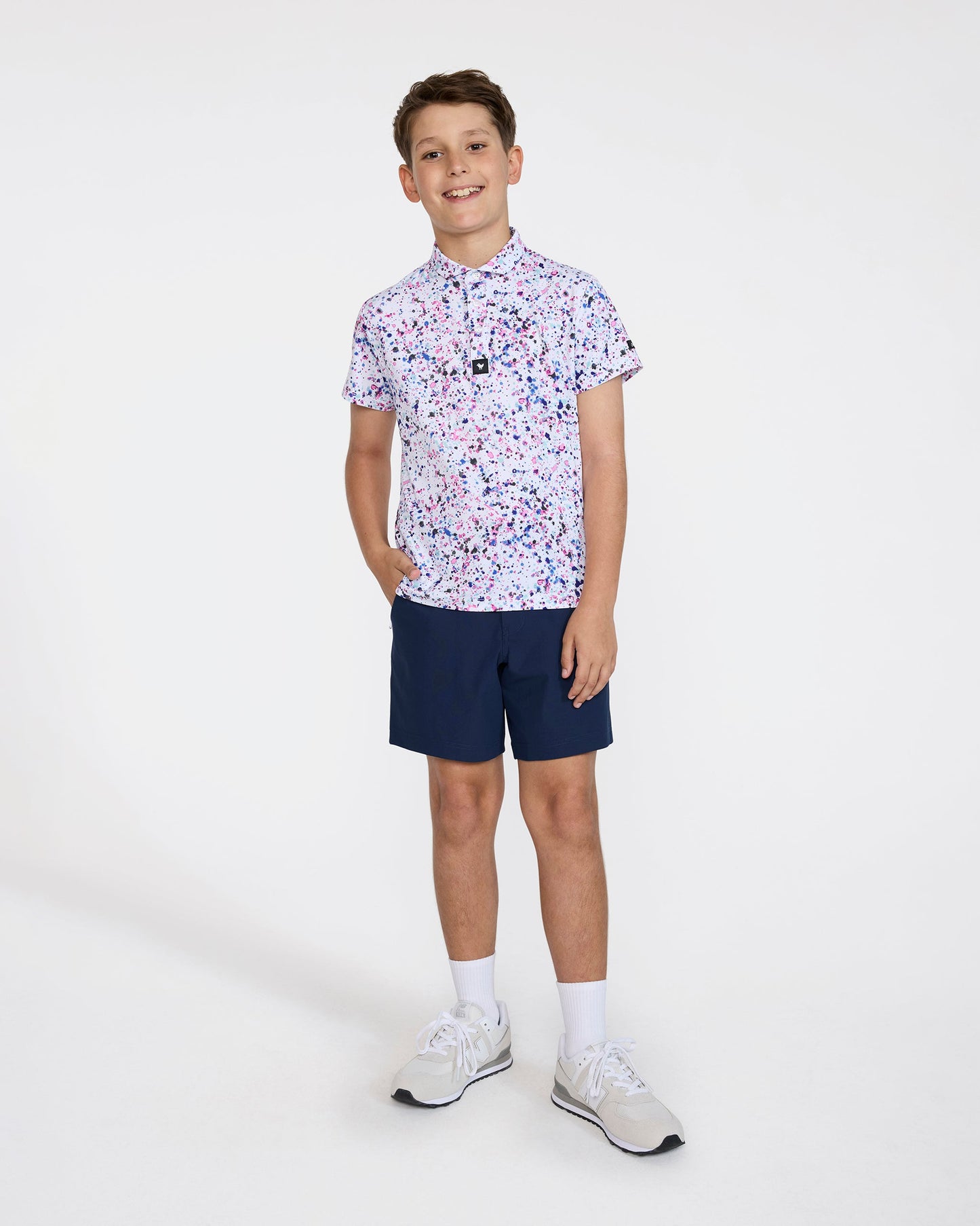 Bad Birdie Youth Golf Short - Dark Navy