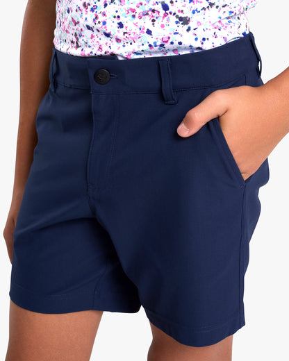 Bad Birdie Youth Golf Short - Dark Navy